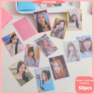 ปลอกหุ้มเกม สําหรับ Idol Cards Kpop BTS ENHYPEN TXT SEVENTEEN ขนาด 61*91 มม. 50 ชิ้น