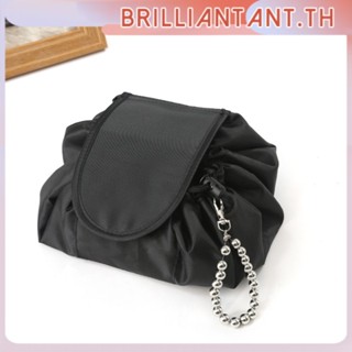 Ready Stock Women Drawstring Cosmetic Bag Organizer Travel Toiletry Storage Shoulder Makeup Pouch Large Capacity Beauty Case Waterproof Bri