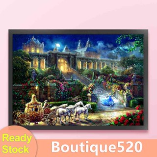 ♚จัดส่งฟรี♚ชุดปักครอสสติตช์ ผ้าฝ้าย 11CT พิมพ์ลาย Cinderella [boutique520.th]