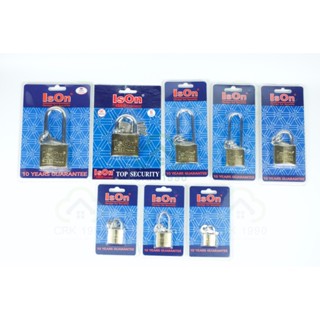 Super Lock ISON อีสออน กุญแจ กุญแจล็อคบ้าน ระบบสปริงสีทอง ขนาด 20mm.-50mm.(สั้น/ยาว)