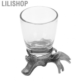 Lilishop Shot Glass  Deer Head Style Whiskey Glass Highly Stable  for Party