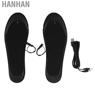 Hanhan 1 Pair Electric Heated  Warm Keeping Lightweight USB Charging No Smell EVA