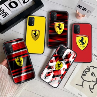 เคสโทรศัพท์มือถือแบบนิ่ม ลายโลโก้ Ferrari 63WS สําหรับ Realme 7 Pro 4G 8 Pro 8S Q3 Q3i Narzo 30 V13 C2 C3 C11 C11 C12