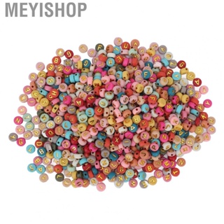 Meyishop Acrylic Letter Beads  Beard Bead Round Smoother Edges Acrylic Material  for DIY Bracelet