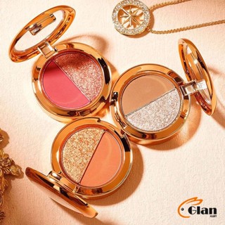 Glanxuan อายแชโดว์ 2สี พาเลทตามี 3 เฉดสี ให้เลือก อายชาโดว์ตา ติดทนนาน กันน้ำ กันเหงื่อ eyeshadow