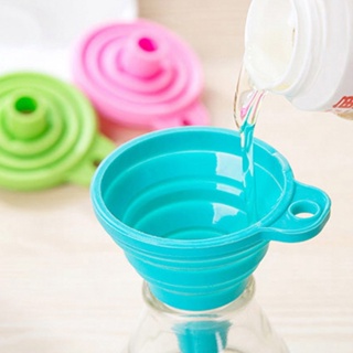 Kitchen Silicone Funnel Food Grade Foldable for Water Bottle Liquid Transfer