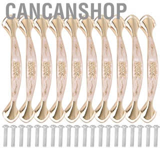 Cancanshop 96MM Door Pull Handles  Universal Handles Concavity Three‑Dimensional Pattern Extraordinary Texture 10 Sets Durable for Cabinet Doors Drawers