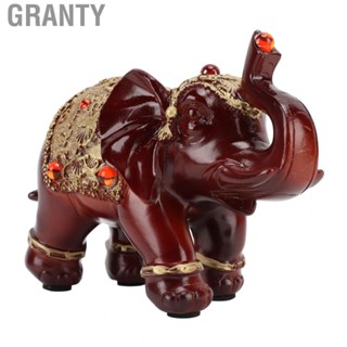 Granty Elephant Sculpture  Resin Red Elegant Round Corner Elephant Statue Widely Used  for Home