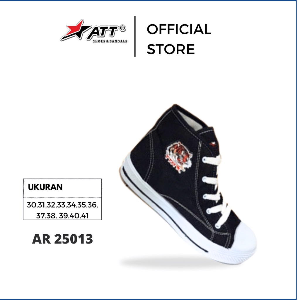 Att AR 25013 Warior/Macan Children & 39;s Sports รองเท้าผ้าใบรองเท้าผ้า Original Children & 39;s Sch