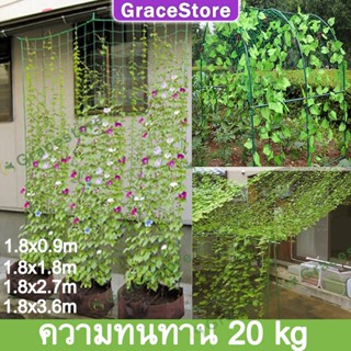 【Grace】ตาข่ายปลูกผัก โครงไม้เลื้อย ค้างไม้เลื้อย ต้นไม้เลื้อย ตาข่ายไนล่อน ตาข่ายพลาสติก ตะข่ายไนลอน ค้างปลูกผัก