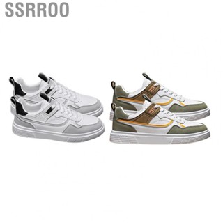 Ssrroo Spring Sneakers  Men Casual Shoes Breathable Non Slip Pattern Wear Resistant  for Indoor and Outdoor