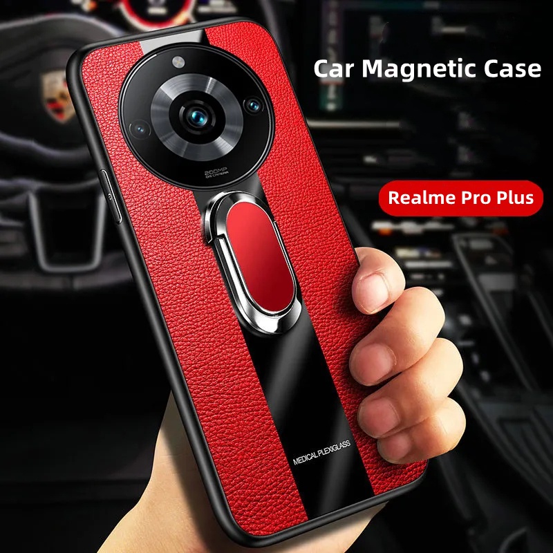เคสโทรศัพท์มือถือหนัง แบบแม่เหล็ก กันกระแทก สําหรับ Realme 11 Pro Plus Realme 11 Pro+ Realme11