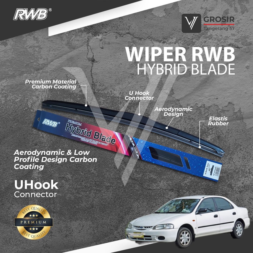 FORD LYNX KJ KL 1996-2000 HYBRID RWB WIPER PAIR 2 ชิ้น