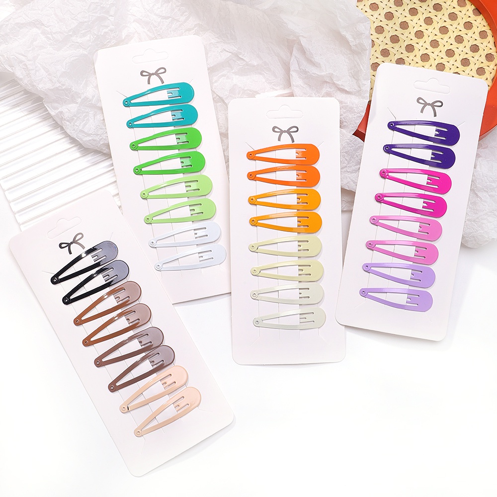 ชุดกิ๊บติดผม แฮนด์เมด ประดับกลิตเตอร์ ขนาดเล็ก สีพื้น สําหรับเด็กผู้หญิง จํานวน 8 ชิ้น ต่อชุด