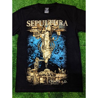 เสื้อยืดแขนสั้น พิมพ์ลาย Nts Sepultura Chaos A.D. Original