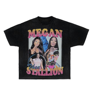 เสื้อยืด Megan Thee Stallion 90s สไตล์วินเทจ 90s 2000s