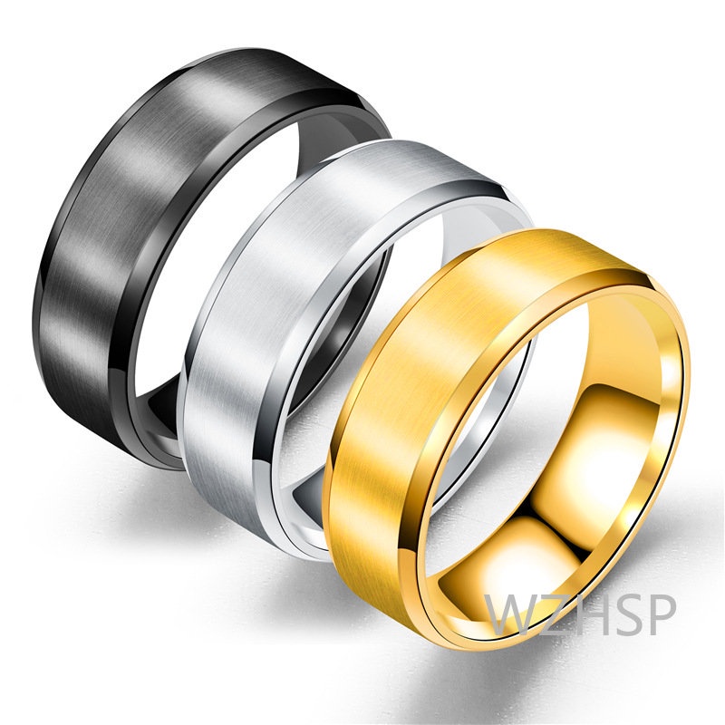 แหวนสแตนเลสและไทเทเนียมที่ไม่ซ้ํากัน 8 มม. ในเคลือบด้านหรือขัดเงาเสร็จ - ขนาด 5-13 มีจําหน่าย 情