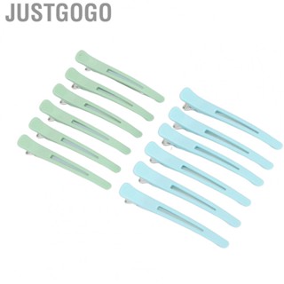 Justgogo Duck Billed Hair Clips  Hair Sectioning Duckbill Design Safe Durable Hair Sectioning Clips 12 Pieces  for Hair