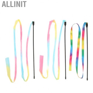 Allinit 3x Ribbon  Wand Colorful Boredom Relief Funny Interactive String Stick Toy