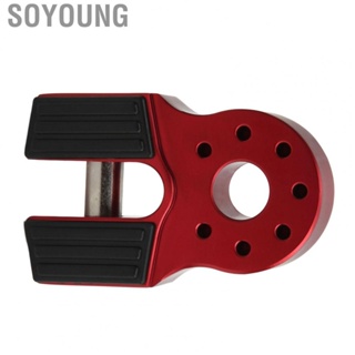 Soyoung Winch Shackle Link    Aluminium Flat Towing Hook Mount Rustproof  for 3/8in Winching Rope for UTV SUV Pickup