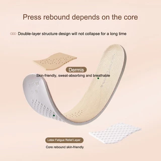หนัง Latex กีฬา Insoles Shock-Absorbing Soft Foot Cushions สําหรับฟิตเนสฤดูร้อน