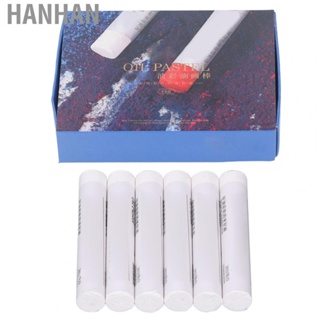 Hanhan 6 Pcs White Oil Pastels Unique Texture Safe Harmless Smoothing