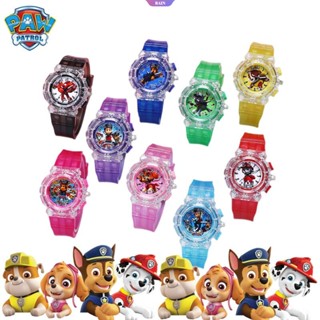 นาฬิกาข้อมือควอตซ์แฟชั่น PVC ลายการ์ตูนอนิเมะ PAW Patrol Kawaii Rubble Chase Skye Rocky Marshall สีสันสดใส สําหรับเด็กผู้หญิง 2023 [RAIN]