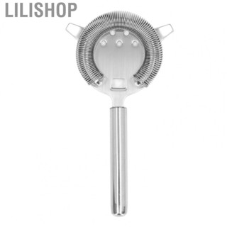 Lilishop Stainless Steel Bar Strainer Cold Drink Cocktail Strainer Kitchen Household  Filter Colander