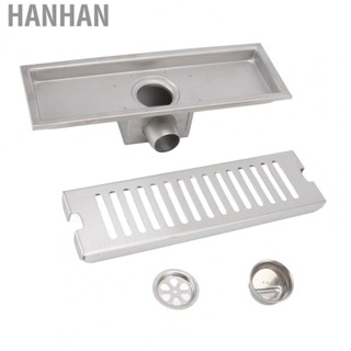 Hanhan 12Inch Linear Shower Drain Shower Floor Drain Channel Quick Drainage Bathroom