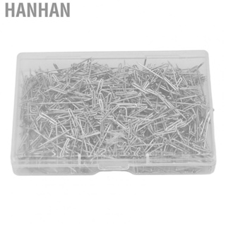 Hanhan 500pcs Stainless Steel T Pins  With Plastic Box For Sewing Modelling GS