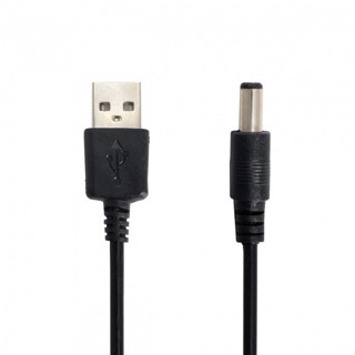 Xiwai ปลั๊กเชื่อมต่อสายไฟ USB 2.0 A Type ตัวผู้ เป็น 5.5x2.1 มม. DC 5v 100 ซม.