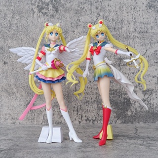 โมเดลฟิกเกอร์ PVC อนิเมะเซเลอร์มูน Tsukino Usagi Eternal Tiare ของเล่น สําหรับเก็บสะสม ตกแต่งเค้ก