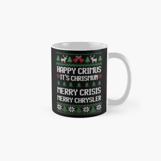 [พร้อมส่ง] แก้วมัก พิมพ์ลาย Merry Chrysler Happy Crimus Merry Cri เรียบง่าย สําหรับใส่กาแฟ รูปภาพ ของขวัญ