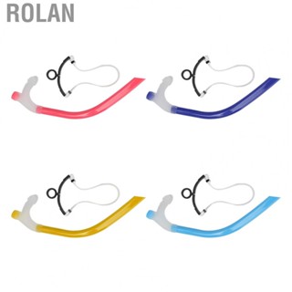 Rolan Swimming Breathing Tube  Reduced Drag Adjustable Head Brace Swimming Snorkel Silicone  for Snorkeling