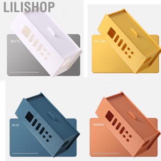Lilishop Plastic Cable Management Box Tabletop Cord Organizer TV  Power Cord Storage Box for Household