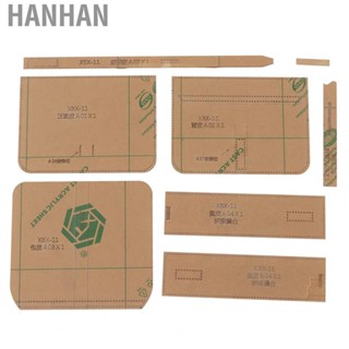 Hanhan Leather Templates  Shoulder Bag Acrylic Template Pattern Long Service Life Transparent Precision  for DIY Handcraft