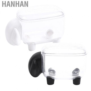 Hanhan Cotton Swab Holder  Transparent Large  Toothpick Box Sheep Design  for Bathroom