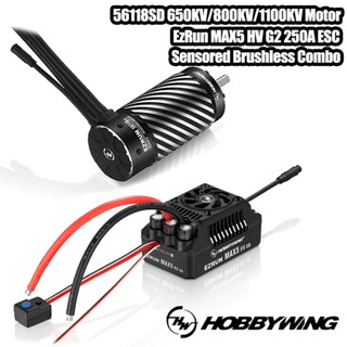 Hobbywing EZRUN MAX5 HV G2 250A ESC 56118SD มอเตอร์เซนเซอร์ ไร้แปรงถ่าน อุปกรณ์เสริม สําหรับโมเดลรถบังคับ 1/5