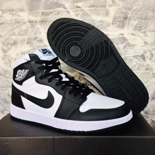 Jordan 1 High Cut Black White สําหรับผู้ชาย ZCPX