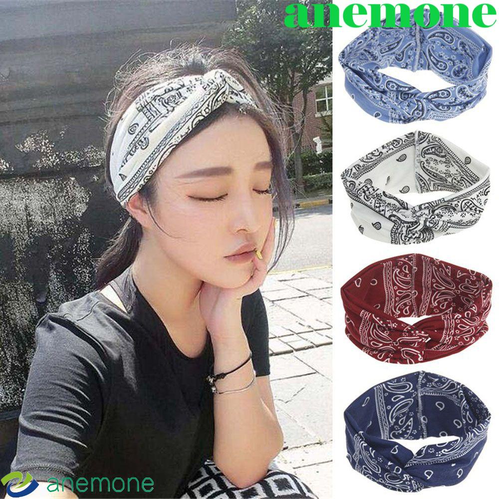 Anemone ผ้าโพกหัว ที่คาดผม สไตล์ฤดูร้อน หวานแหวว เครื่องประดับผม ผูกปม สําหรับผู้หญิง