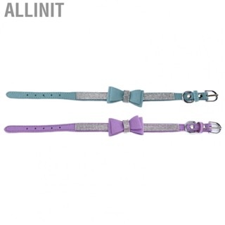 Allinit Pet Adjustable Collar Bowknot Decor Neck Rabbits Pig  Up