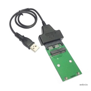 Aod อะแดปเตอร์การ์ดเพิ่ม USB 2 0 เป็น Mini PCI-E mSATA SSD เป็น 1 8 Micro 7+9 16pin PCBA สําหรับฮาร์ดดิสก์ SSD