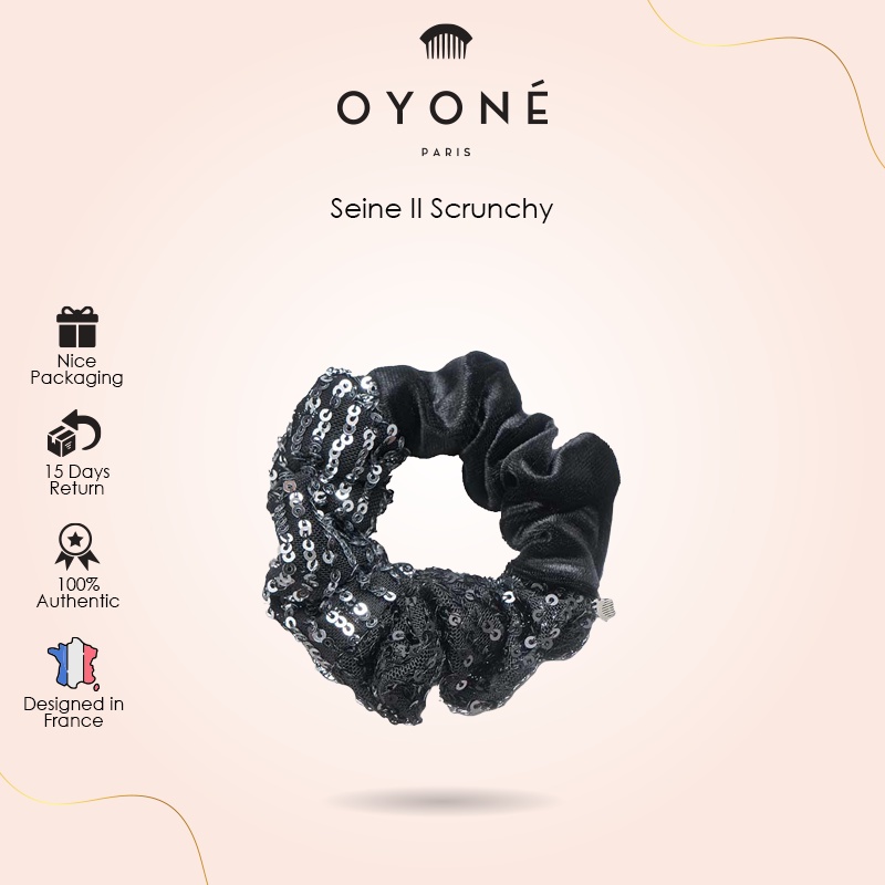 Oyone Paris Seine II Scrunchy | เลื่อมฟิวชั่น