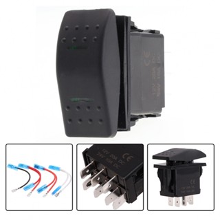 ⚡READYSTOCK⚡Rocker Switch Toggle On/Off/On 12V/20A 7Pin DPDT Momentary Rocker Switch