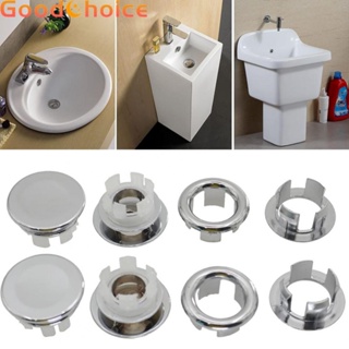 【Good】Sink Spare Parts Silver Chrom Cover Hole Overflow Ring Plugin Accessories【Ready Stock】