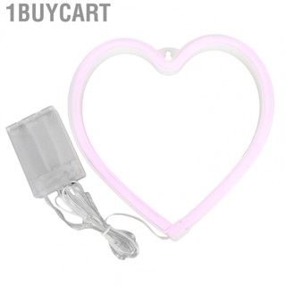 1buycart Heart Neon Sign Romantic Pink Lights Safe Use  Light Home Room Decor