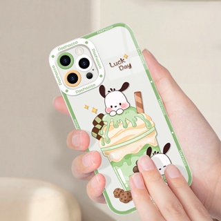 ไอศกรีมชานมเหมาะกับเคสมือถือ 13 14 โปรแม็กซ์น่ารัก 12 ครีเอทีฟ 11