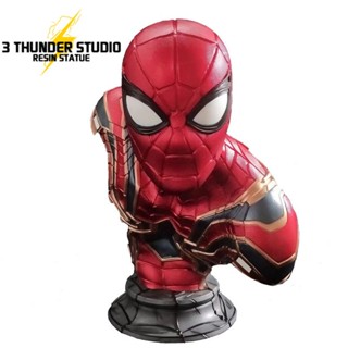 Spot 3 Thunder studio Marvel legend Avengers Spider-Man Iron Spider-Man bust action figure 38cm resin statue Model Collection toy