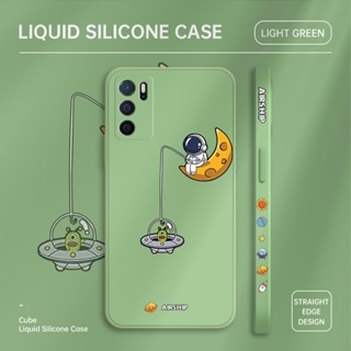 เคสโทรศัพท์มือถือ TPU แบบนิ่ม ลายการ์ตูนนักบินอวกาศ ป้องกันเลนส์ สําหรับ OPPO A92 A92s A93 A94 A95 A96