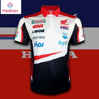 Haishan เสื้อโปโล Moto GP ทีม LCR CASTROL HONDA ทีม แอลซีอาร์ คาสตรอล ฮอนด้า #MG0117 ไซส์ S-5XL